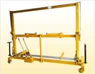 Hydraulic Warp Beam Carrier Trolley with Heald Support Model